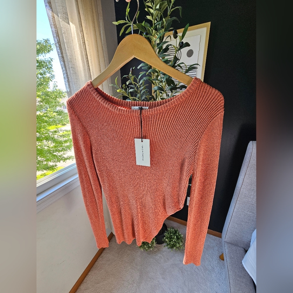 Cayenne side slit ribbed sweater - Picture 2 of 6